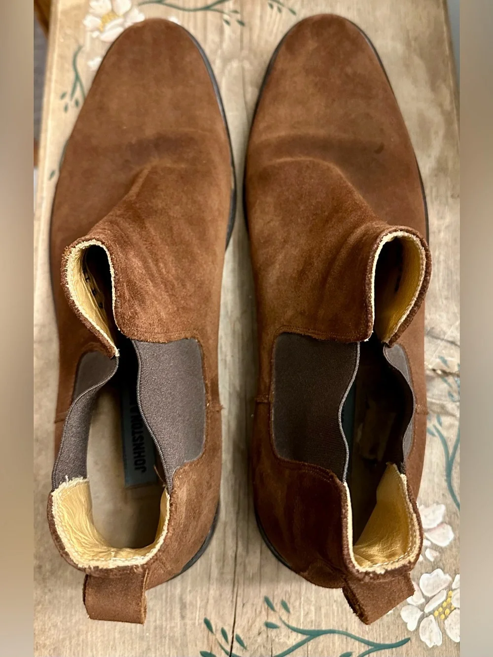 Brown Suede Chelsea Boots - Men